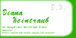 diana weintraub business card